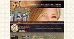 Desktop Screenshot of ajhairsalon.com