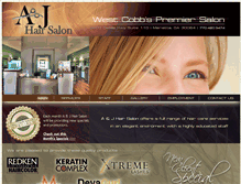 Tablet Screenshot of ajhairsalon.com